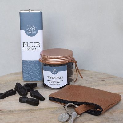 Cadeaupakket 'SUPER PAPA op jou kunnen wij bouwen' (N)