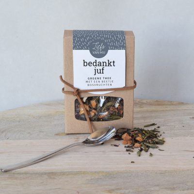 Thee cadeau 'Bedankt juf'