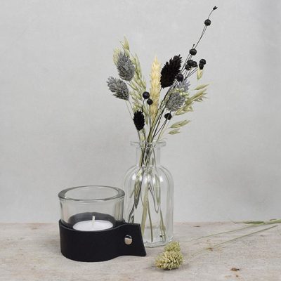 Droogbloemen set XS- grijs/zwart