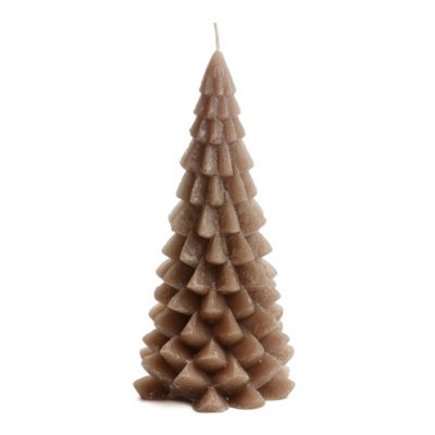 Kerstboom kaars - Cognac  L