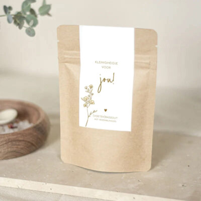 (voeten)badzout - kleinigheidje voor jou  - met rozenblaadjes