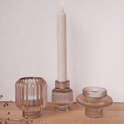 Voordeel kaarsenhouderset inclusief kaars - blossom