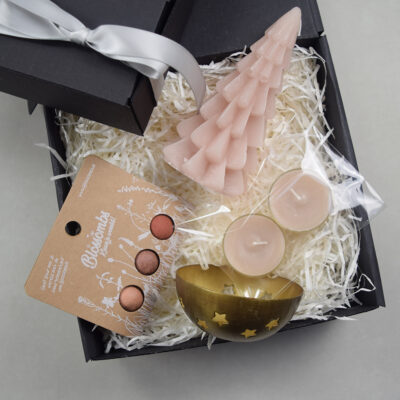 Cadeaubox - Fijne feestdagen - brique