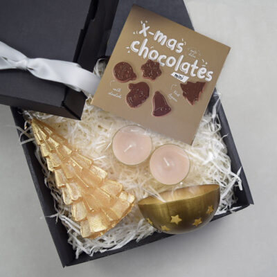 Cadeaubox - lichtpuntje - goud