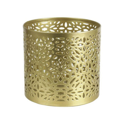Theelichthouder goud XL